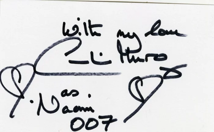 Caroline Munro autograph