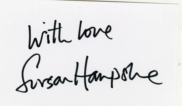 Susan Hampshire autograph