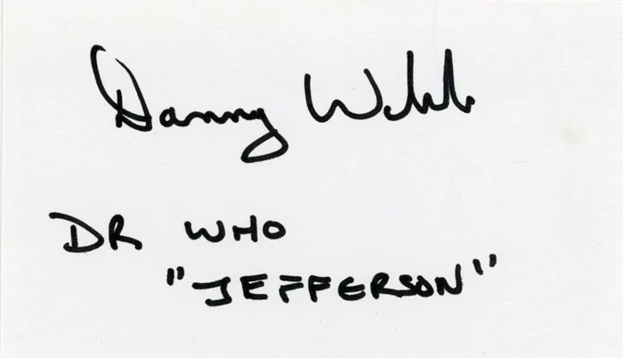 Danny Webb autograph