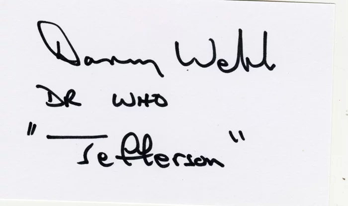 Danny Webb autograph