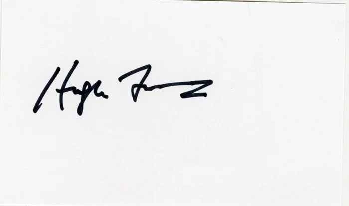 Hugh Fraser autograph