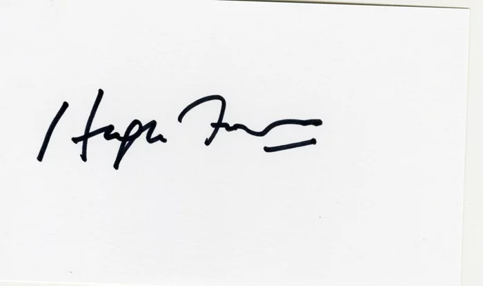 Hugh Fraser autograph