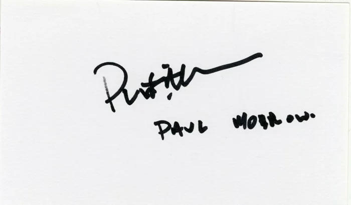 Prentis Hancock autograph
