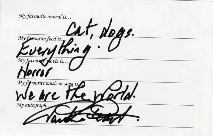 Pauline Peart autograph
