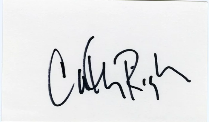 Cathy Rigby autograph