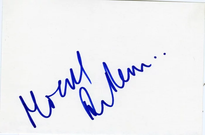 Michael Des Barres autograph