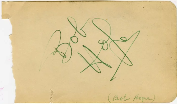 Bob Hope autograph