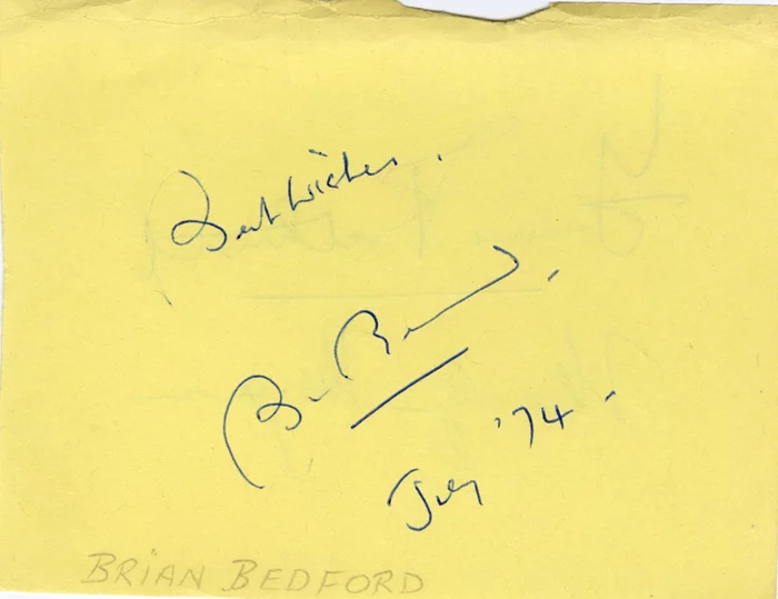 Brian Bedford autograph
