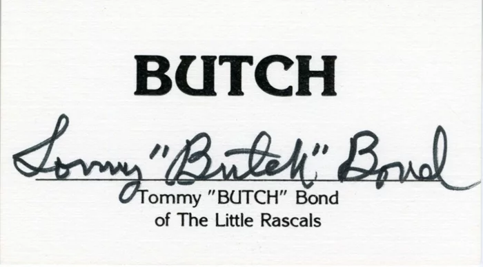 Tommy 'Butch' Bond autograph