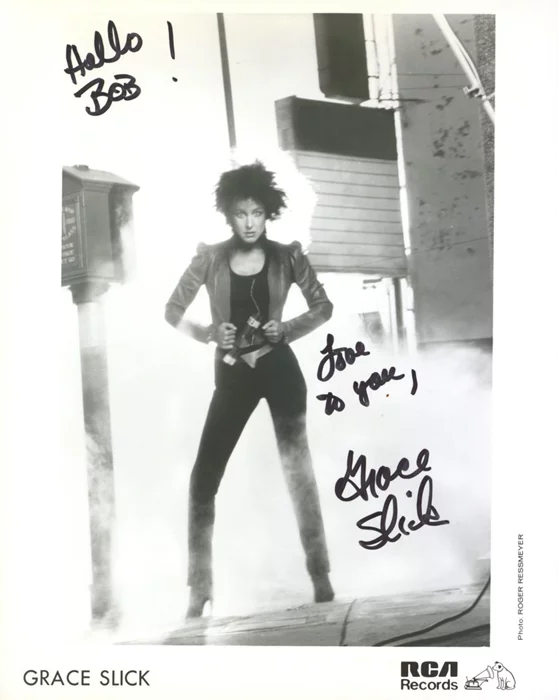 Grace Slick autograph