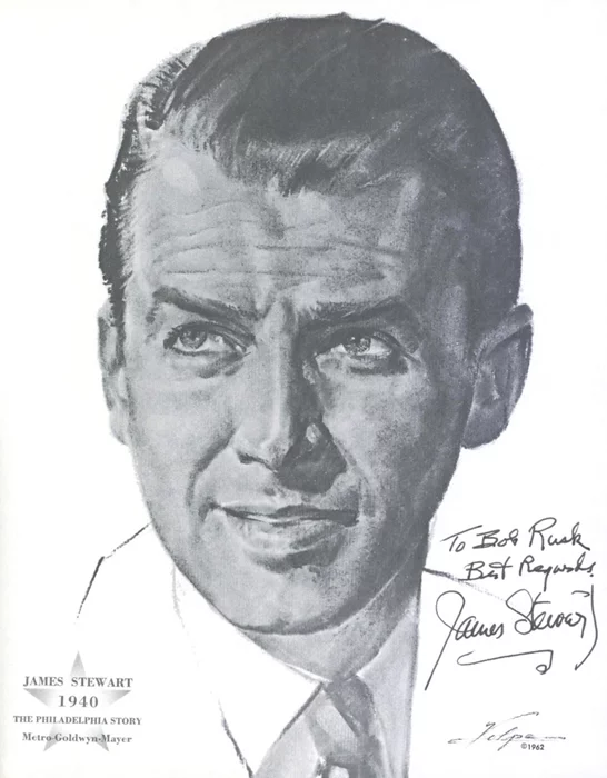 James Stewart autograph