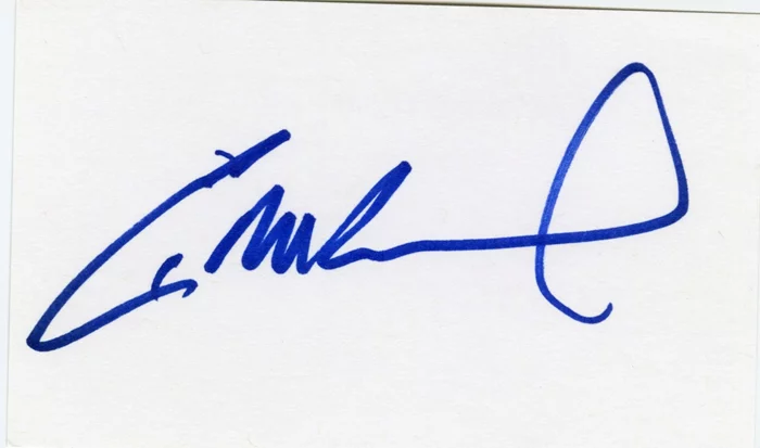Eric McCormack autograph