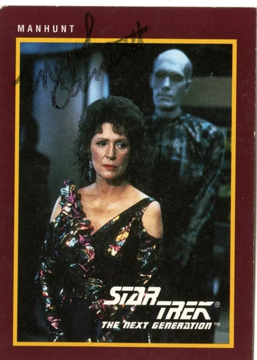 Majel Barrett autograph