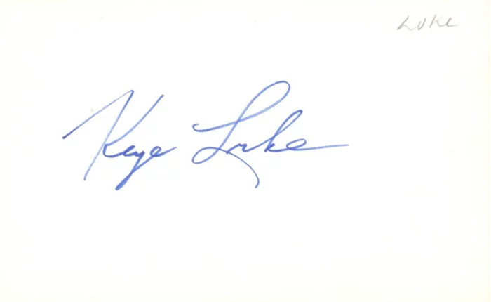 Keye Luke autograph