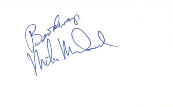 Michael McDonald autograph