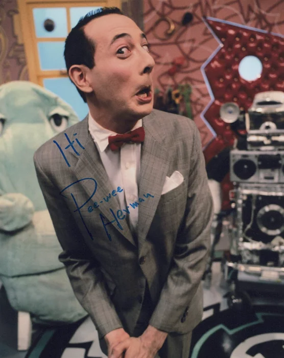 Pee-Wee Herman autograph