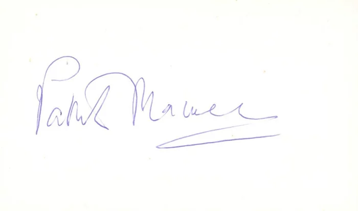 Patrick MacNee autograph