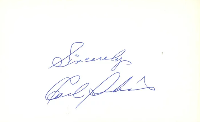 Carl Perkins autograph