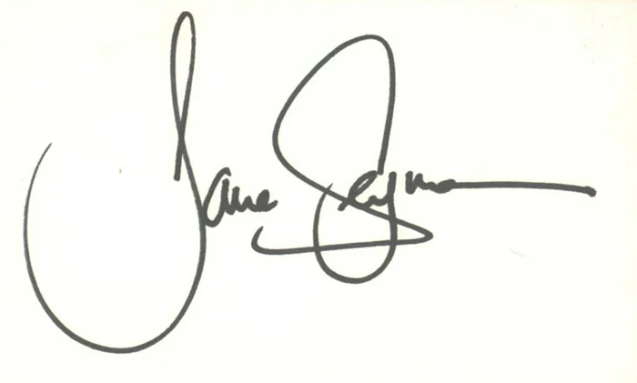 Jane Seymour autograph