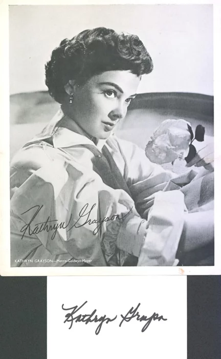 Kathryn Grayson autograph
