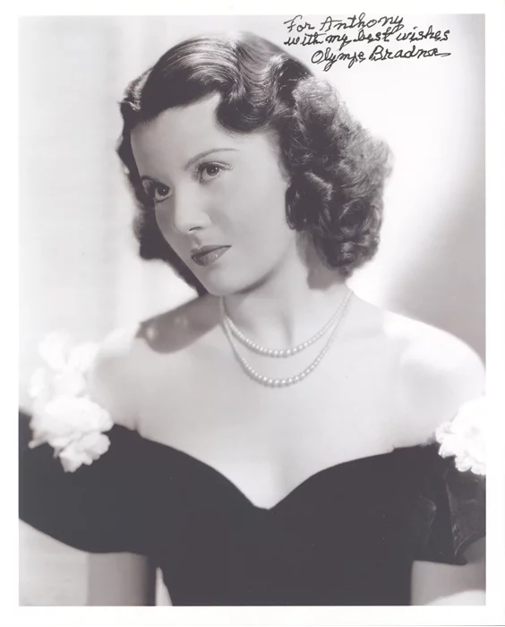 Olympe Bradna autograph