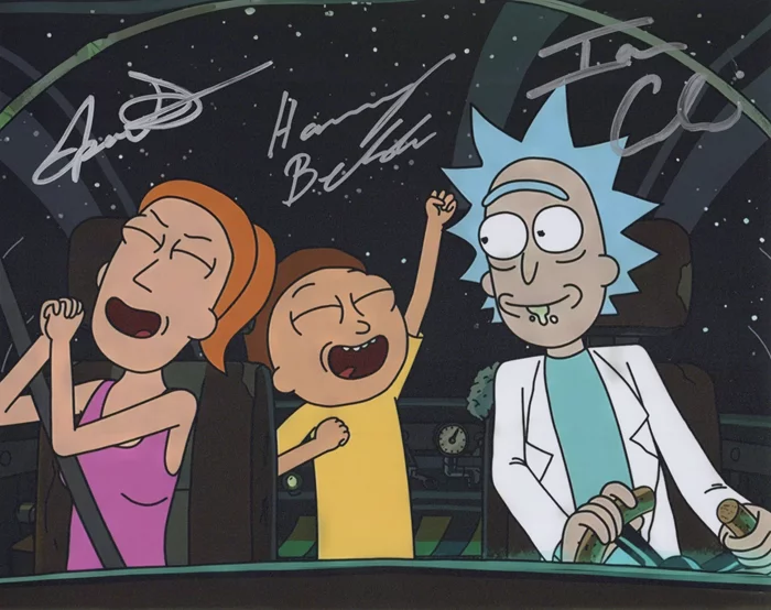 Rick and Morty autograph