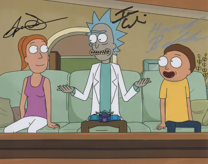 Rick and Morty autograph