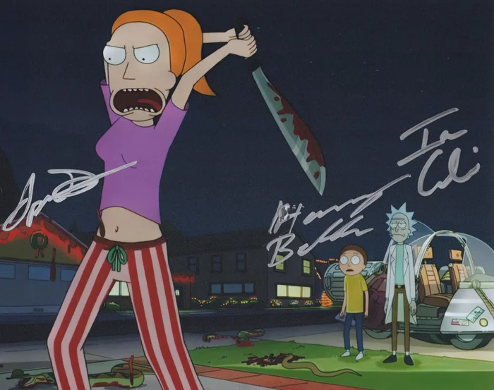 Rick and Morty autograph