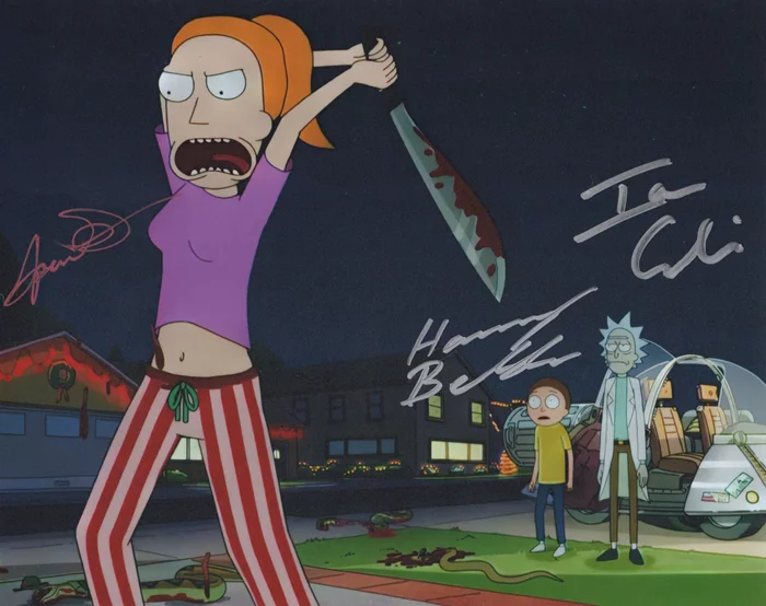 Rick and Morty autograph
