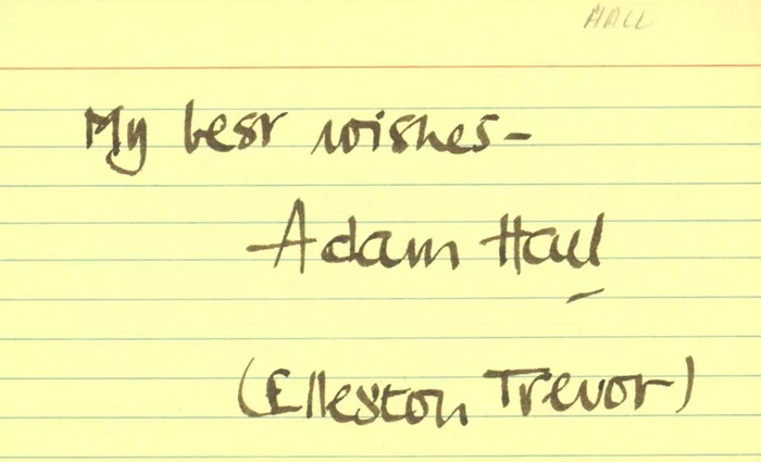 Elleston Trevor autograph
