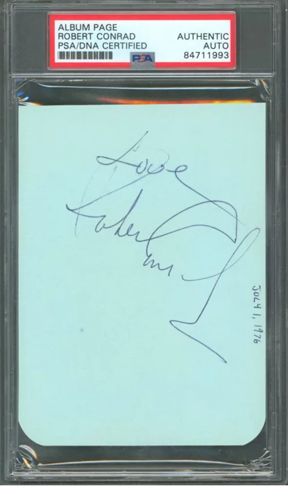 Robert Conrad autograph