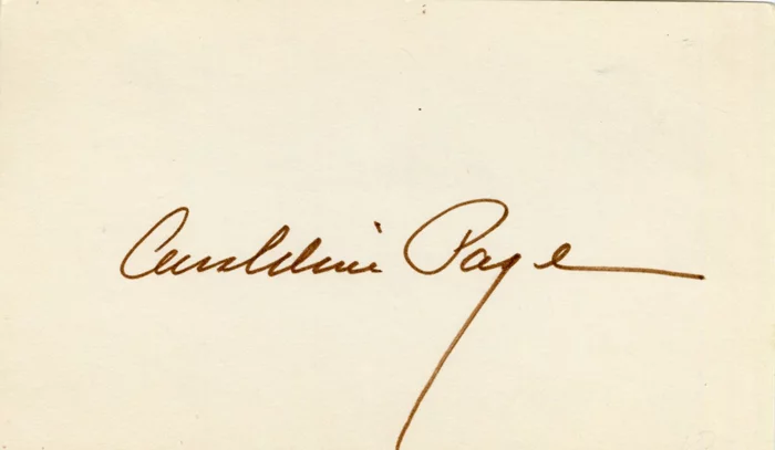 Geraldine Page autograph