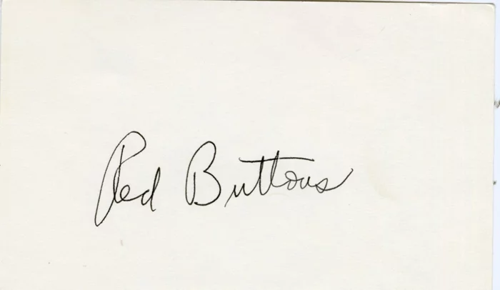 Red Buttons autograph