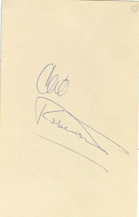 Cliff Robertson autograph
