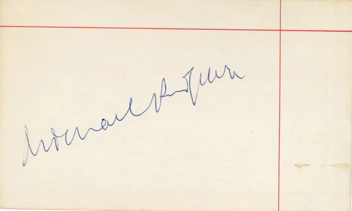 Michael Redgrave autograph