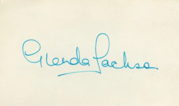 Glenda Jackson autograph