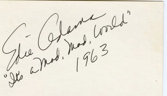 Edie Adams autograph