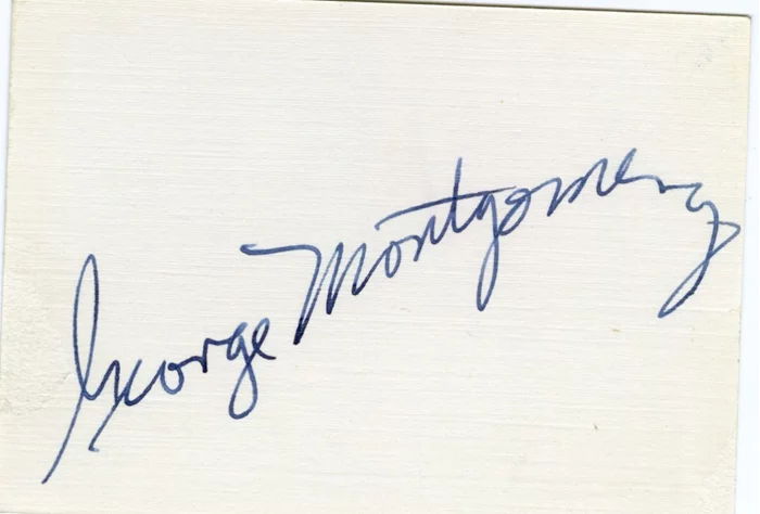 George Montgomery autograph