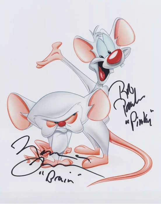 Pinky and the Brain autograph