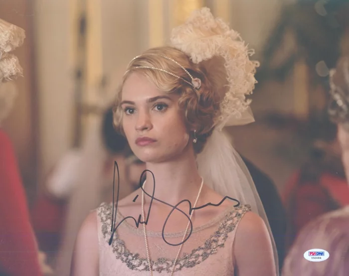 Lily James autograph