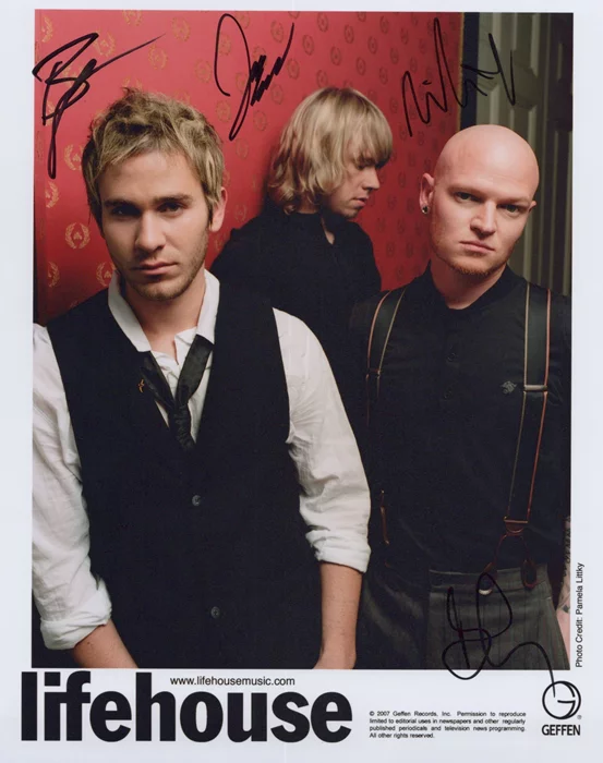 Lifehouse autograph