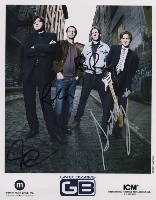 Gin Blossoms autograph