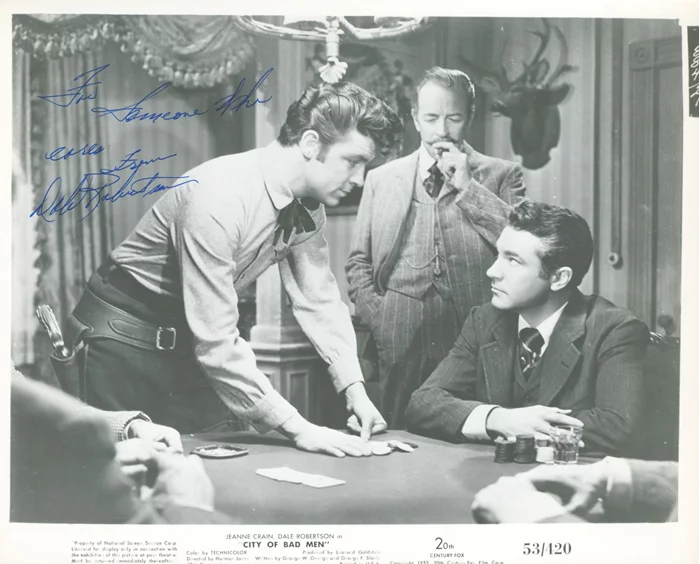 Dale Robertson autograph