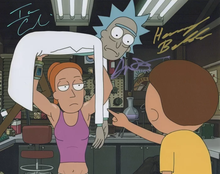 Rick and Morty autograph