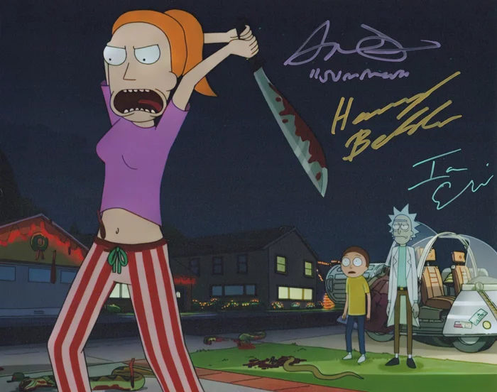 Rick and Morty autograph