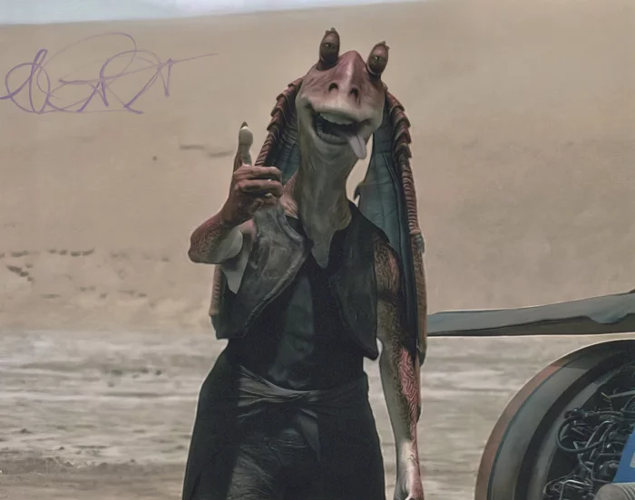 Ahmed Best autograph