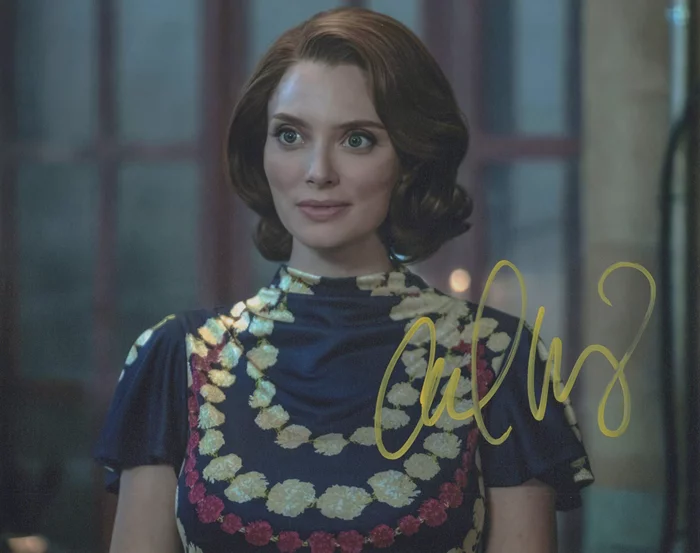 April Bowlby autograph