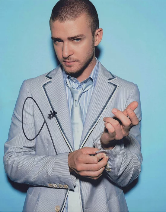 Justin Timberlake autograph