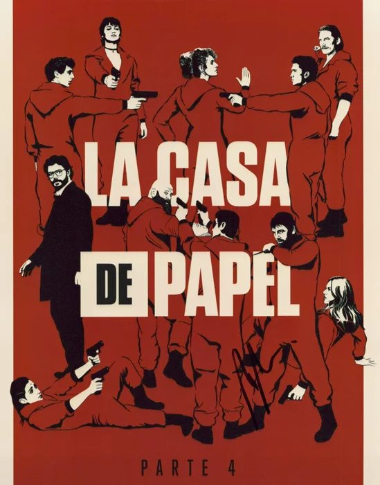 Alvaro Morte autograph