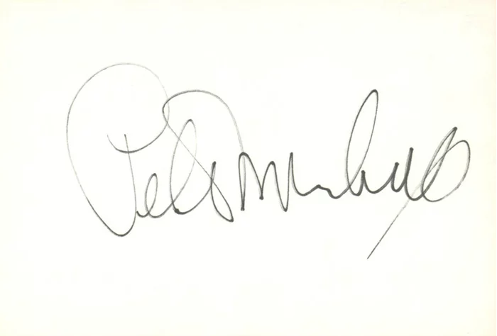 Peter Marshall autograph